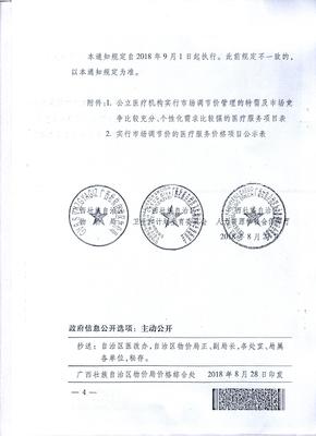 轉發《廣西壯族自治區物價局 衛生和計劃生育委員會 人力資源和社會保障廳關于公立醫療機構部分醫療服務項目價格實行市場調節價管理及有關問題的通知》