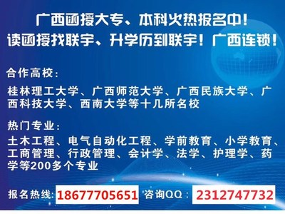 桂林電子科技大學函授,廣西“小清華”人力資源管理專業